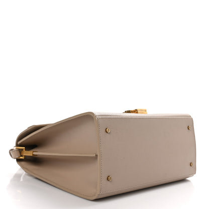Saint Laurent Grain de Poudre Medium Classic Monogram Cassandra Top Handle Dark Beige 4 of 10