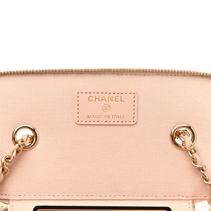 Chanel Caviar Quilted Small Vanity Case With Chain Light Beige 6 of 11