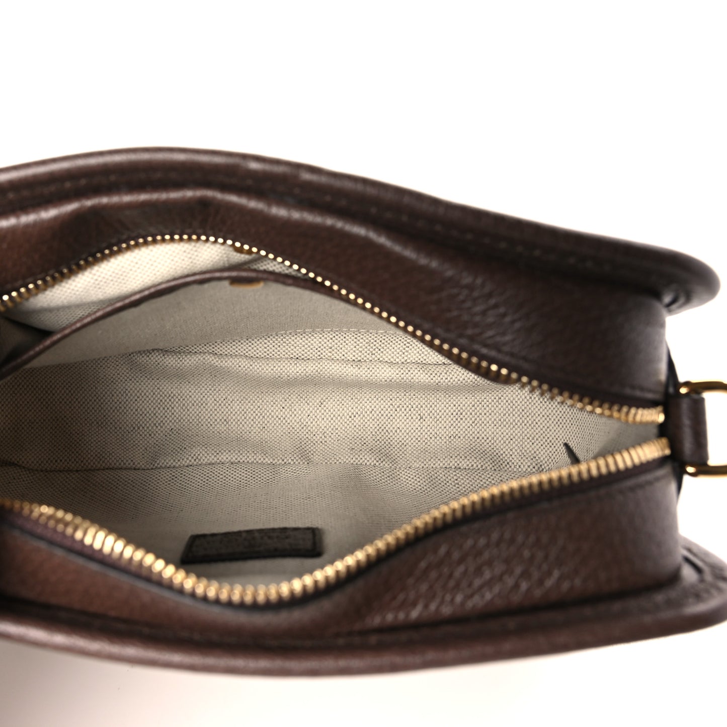 Monogram Jumbo GG Textured Dollar Calfskin Web Mini Crossbody Bag Camel Ebony New Acero