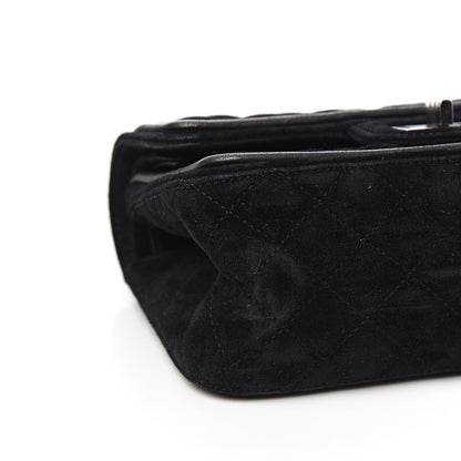 Chanel Suede Quilted 2.55 Reissue 224 Flap Black 9 of 11