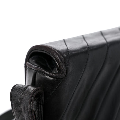 Chanel Lambskin Chevron Quilted Flap Shoulder Bag Black 14 of 15