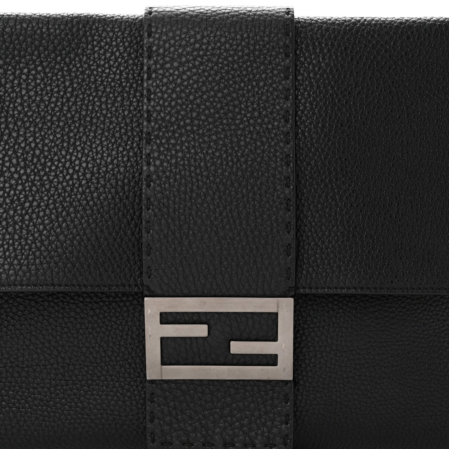 Cuoio Romano Selleria XL Belt Baguette Bag Black