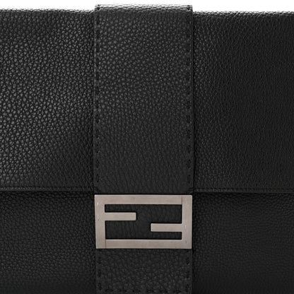 Fendi Cuoio Romano Selleria XL Belt Baguette Bag Black 8 of 11