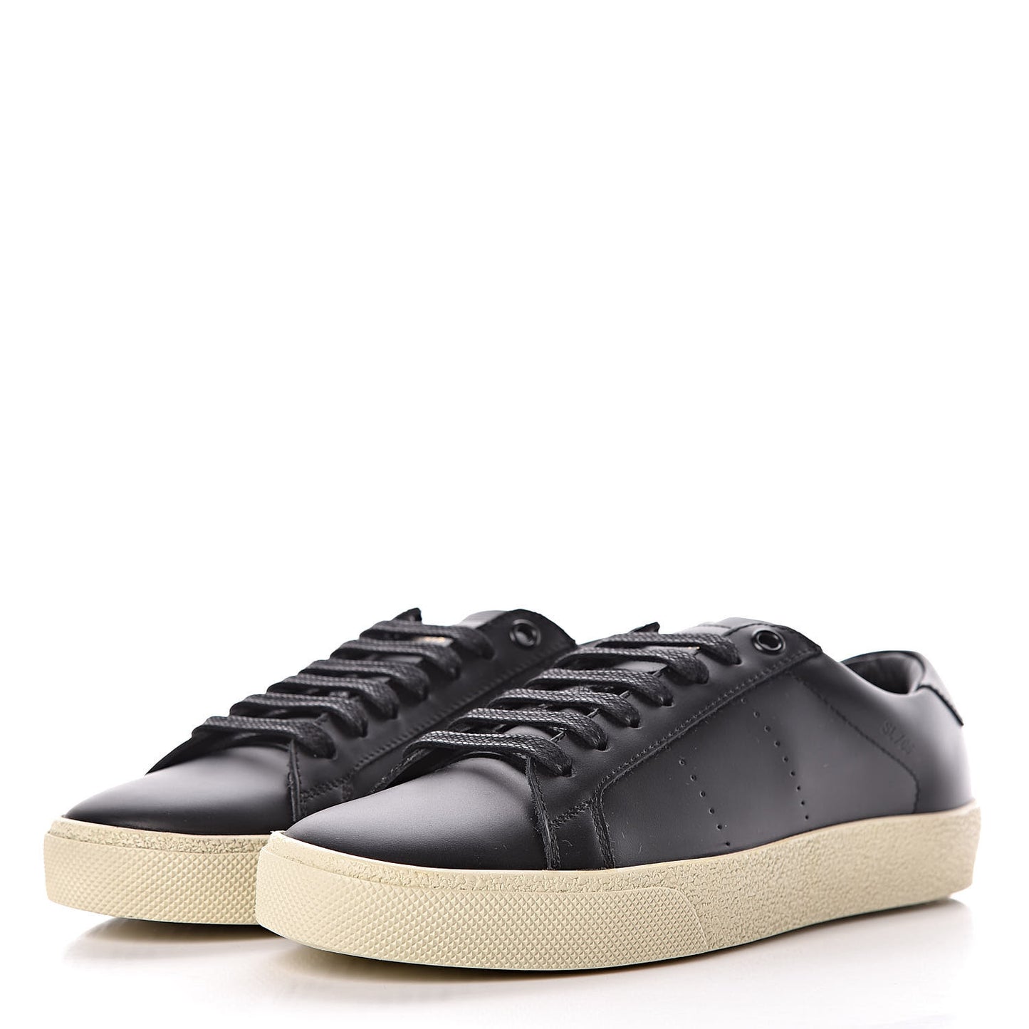Calfskin SL/06 Classic Court Sneakers 36 Black