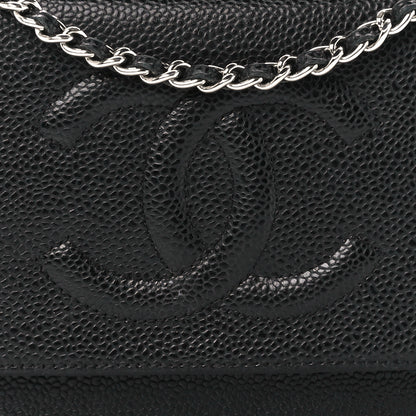 Chanel Caviar Timeless CC Wallet on Chain WOC Black 9 of 12
