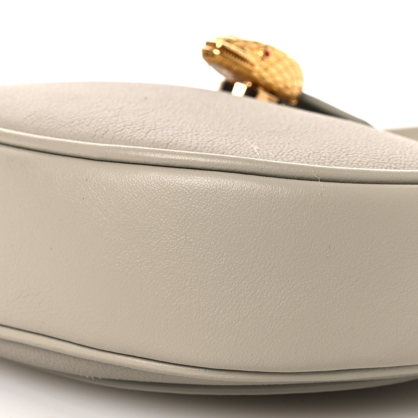 Urban Grain Smooth Calfskin Mini Serpenti Ellipse Crossbody Bag Foggy Opal