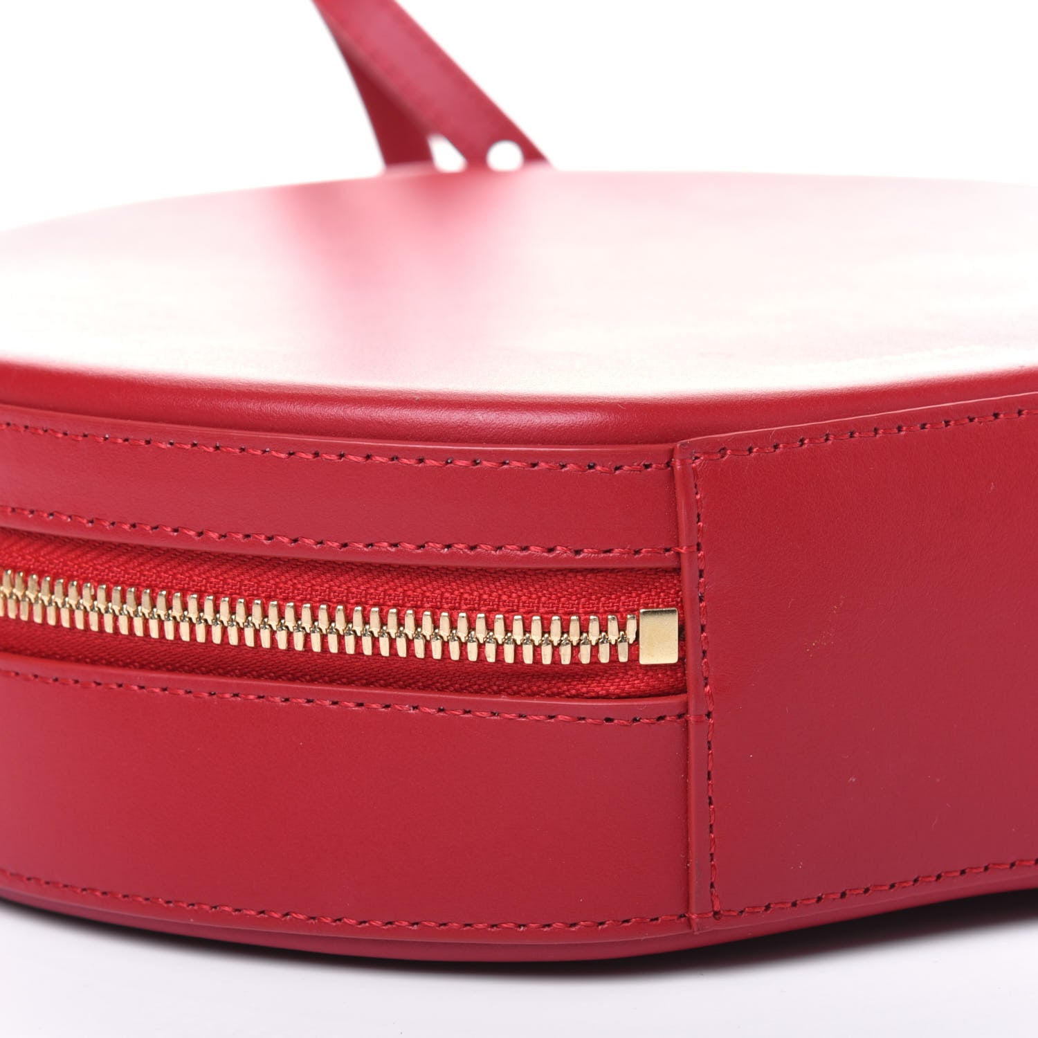 Mansur Gavriel Calfskin Circle Crossbody Bag Flamma 9 of 12