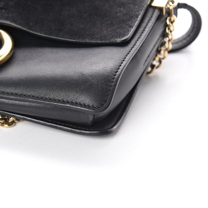 Chloe Suede Calfskin Small Faye Shoulder Bag Black 7 of 7