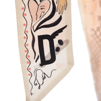 Christian Dior Silk Damier Mitzah Scarf 5 of 7