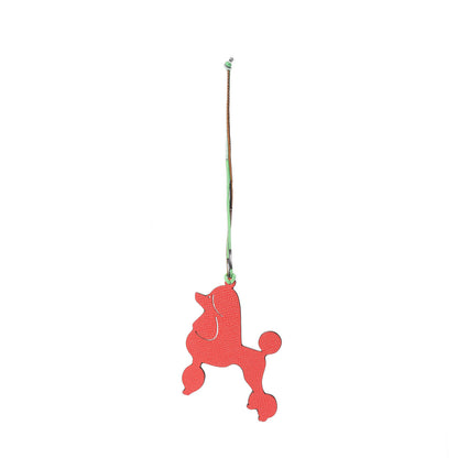 Hermes Togo Epsom Petit H Royal Poodle Bag Charm Gold Rouge De Coeur 1 of 4