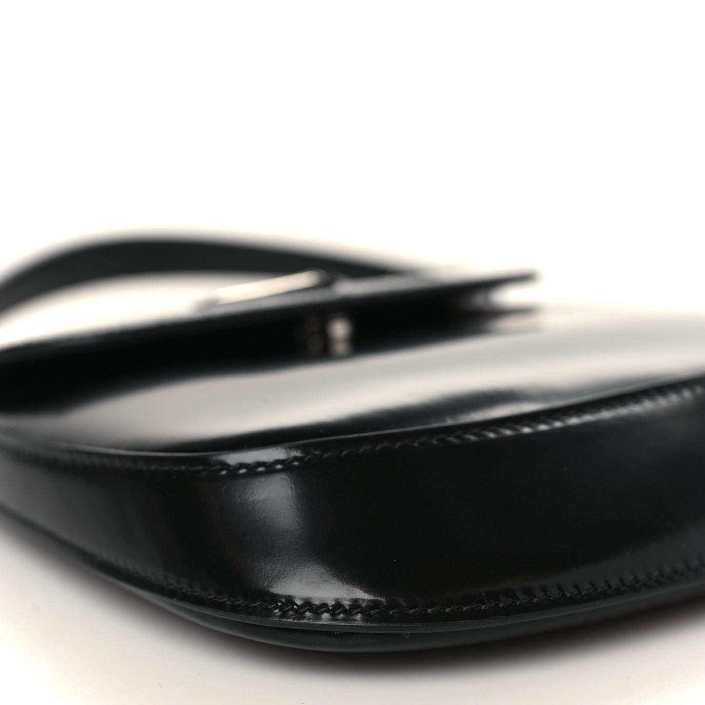 Spazzolato Mini Cleo Flap Adjustable Strap Shoulder Bag Black