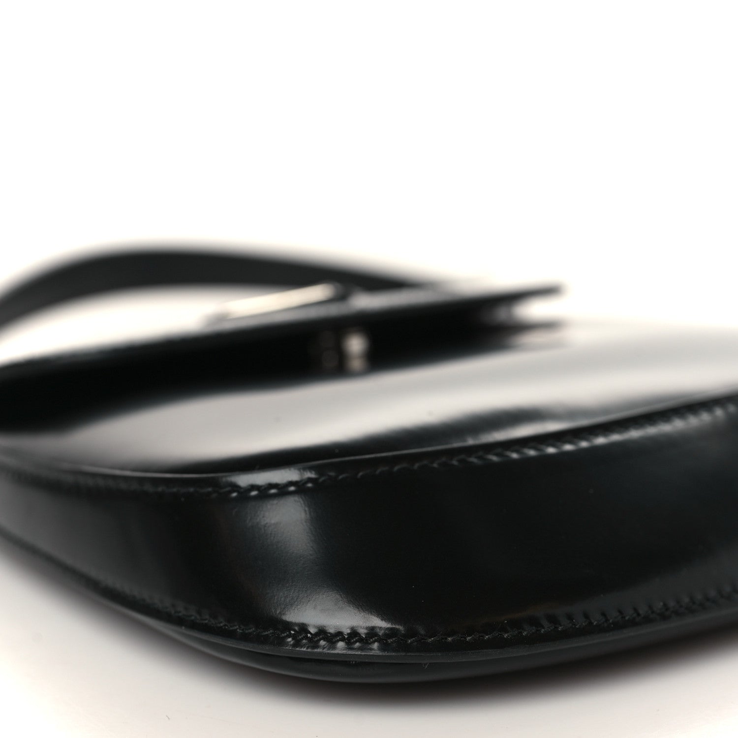 Prada Spazzolato Mini Cleo Flap Adjustable Strap Shoulder Bag Black 7 of 8