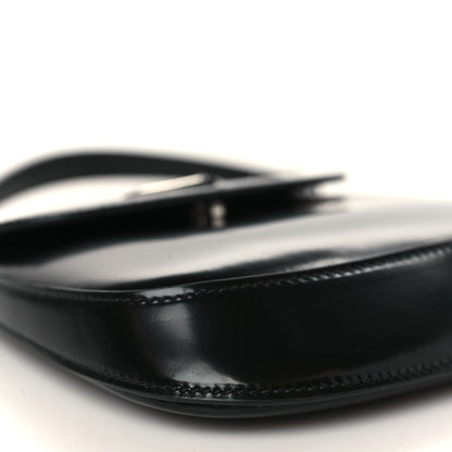 Prada Spazzolato Mini Cleo Flap Adjustable Strap Shoulder Bag Black 7 of 8