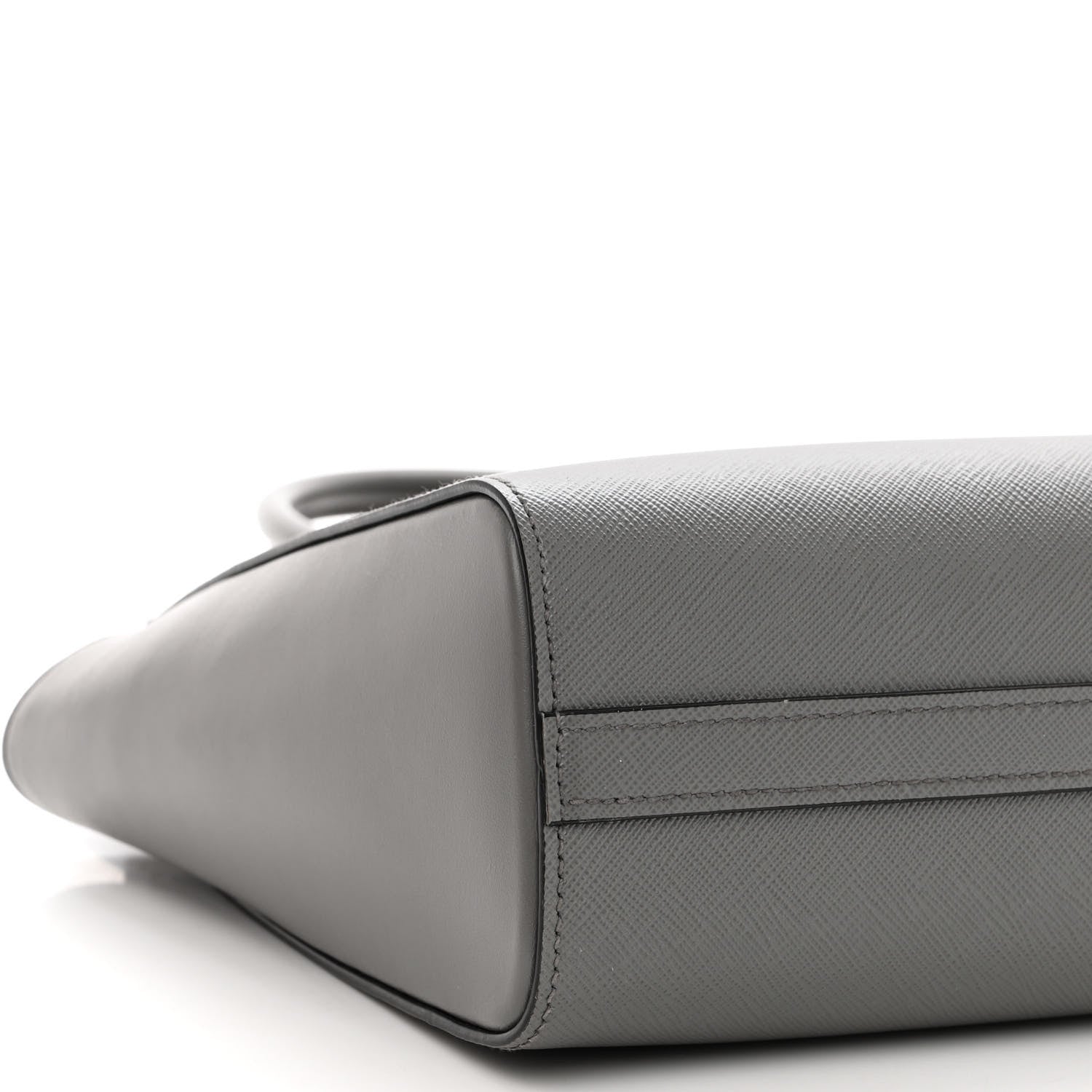 Prada Saffiano Soft Calfskin Small Zippered Tote Marmo 7 of 8