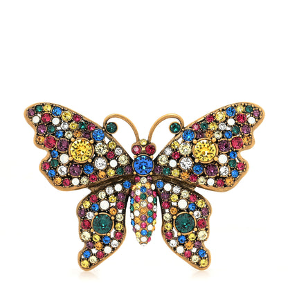 Gucci Crystal Butterfly Brooch Multicolor 1 of 3