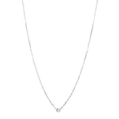 Cartier 18K White Gold Diamond SM D'Amour Pendant Necklace 1 of 5