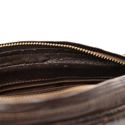 Chanel Lizard Quilted Tassel Camera Case Brown 12 of 15