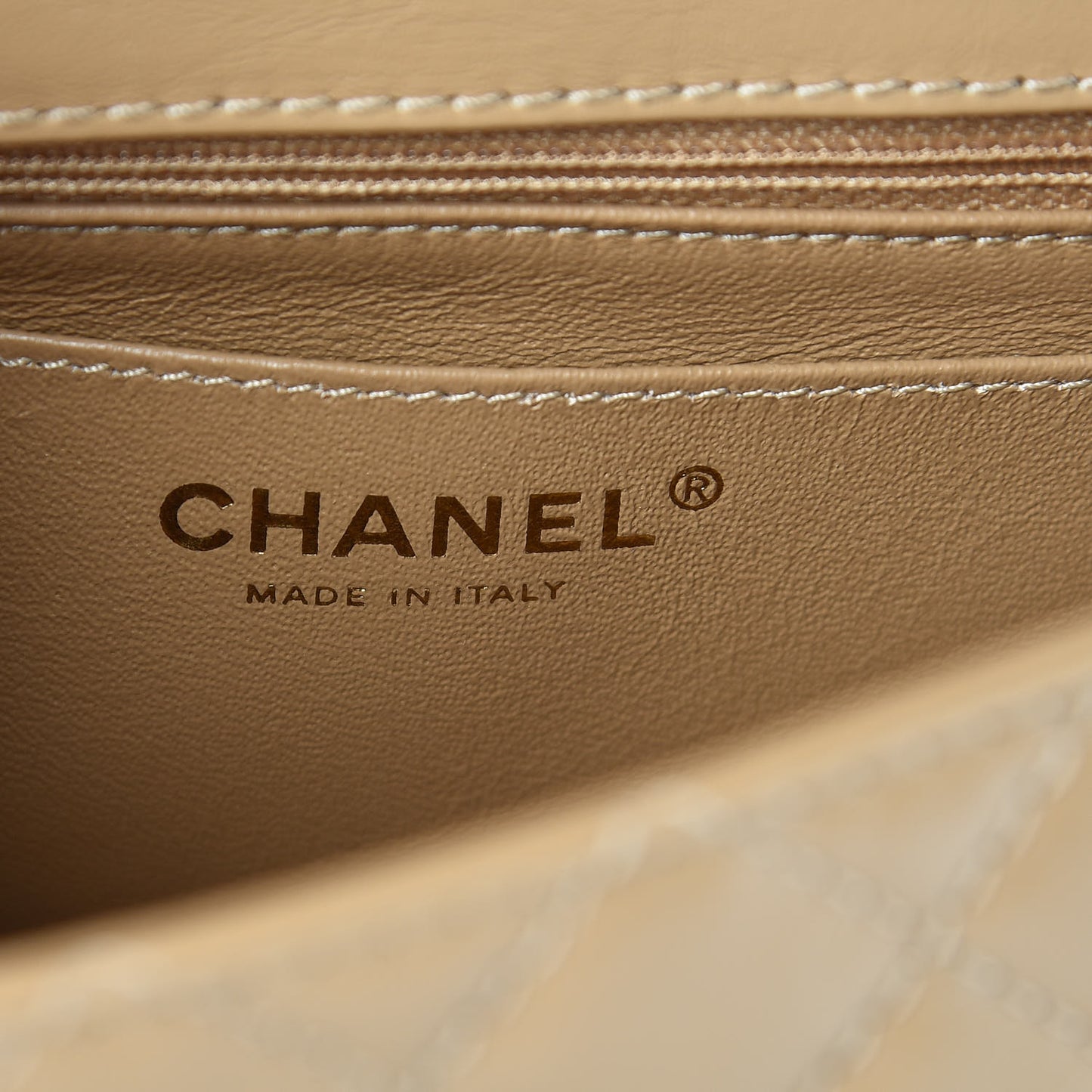 Aged Calfskin Quilted 2.55 Reissue Mini Flap Beige