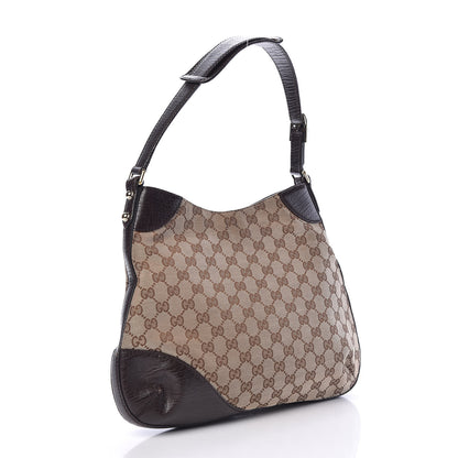Gucci Monogram Hasler Hobo Dark Brown 3 of 13