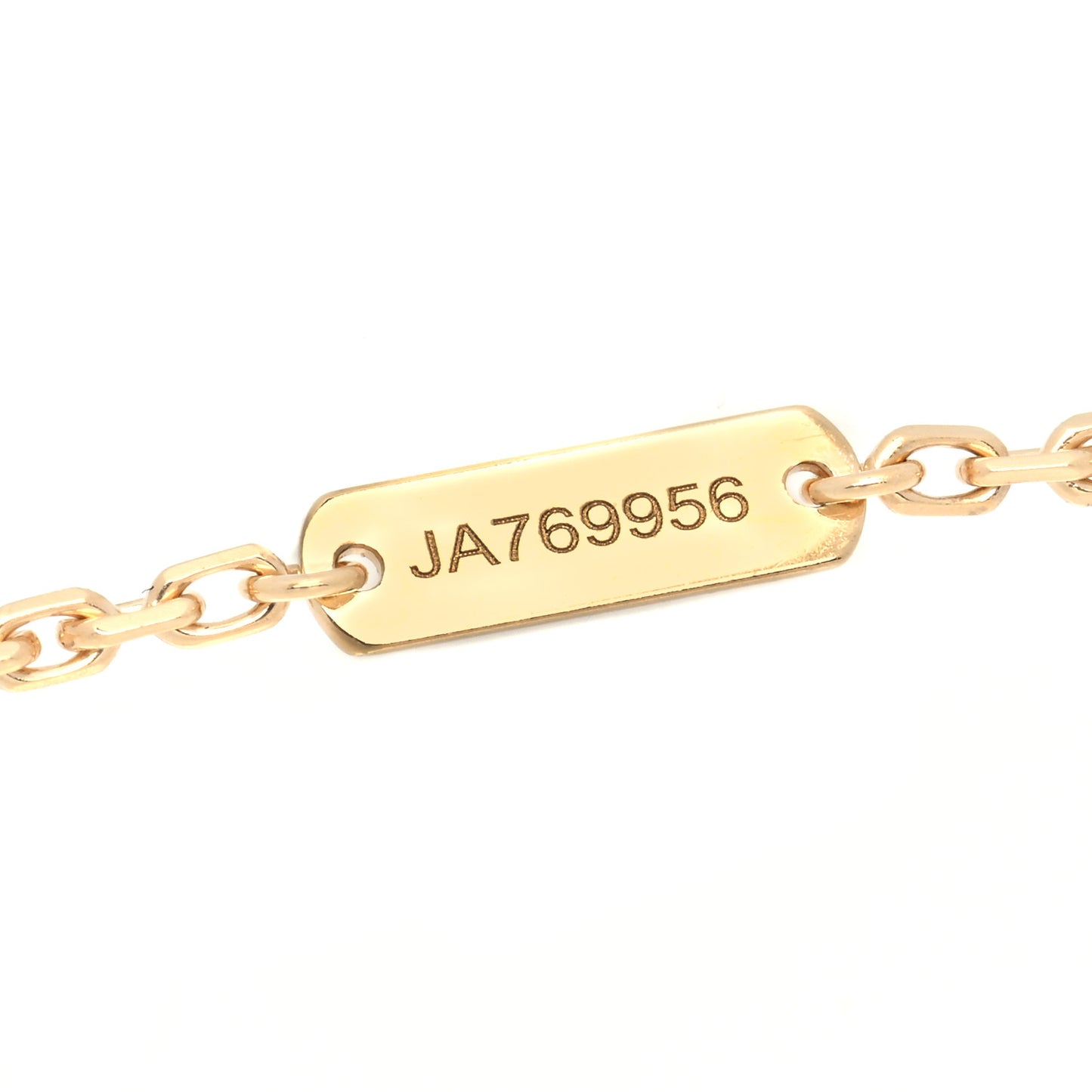 18K Yellow Gold Malachite Magic Alhambra Pendant Necklace