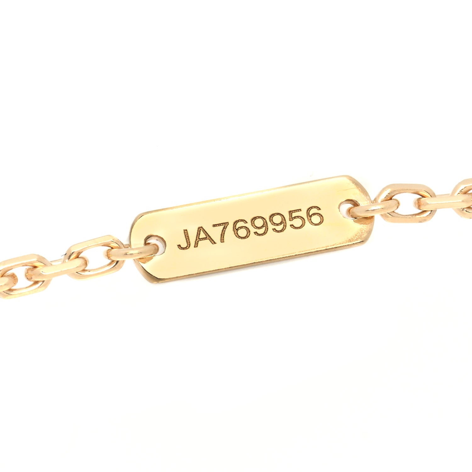 Van Cleef & Arpels 18K Yellow Gold Malachite Magic Alhambra Pendant Necklace 6 of 7