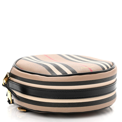Burberry E-Canvas Calfskin Icon Stripe Louise Bag Archive Beige 4 of 12