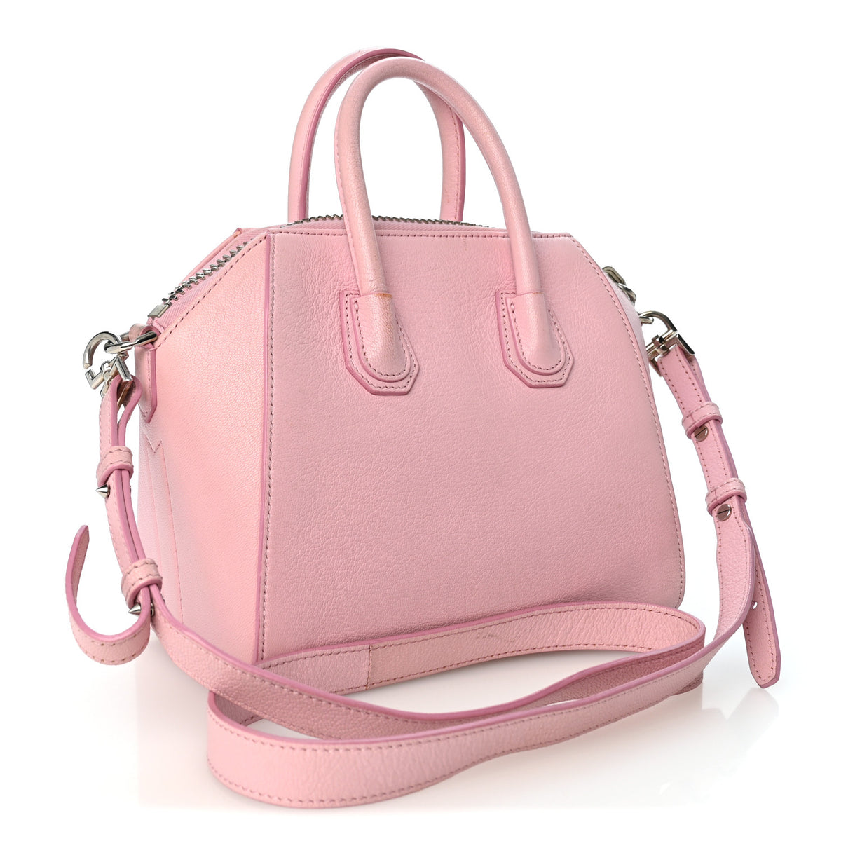 Givenchy Sugar Goatskin Mini Antigona Bright Pink 3 of 12