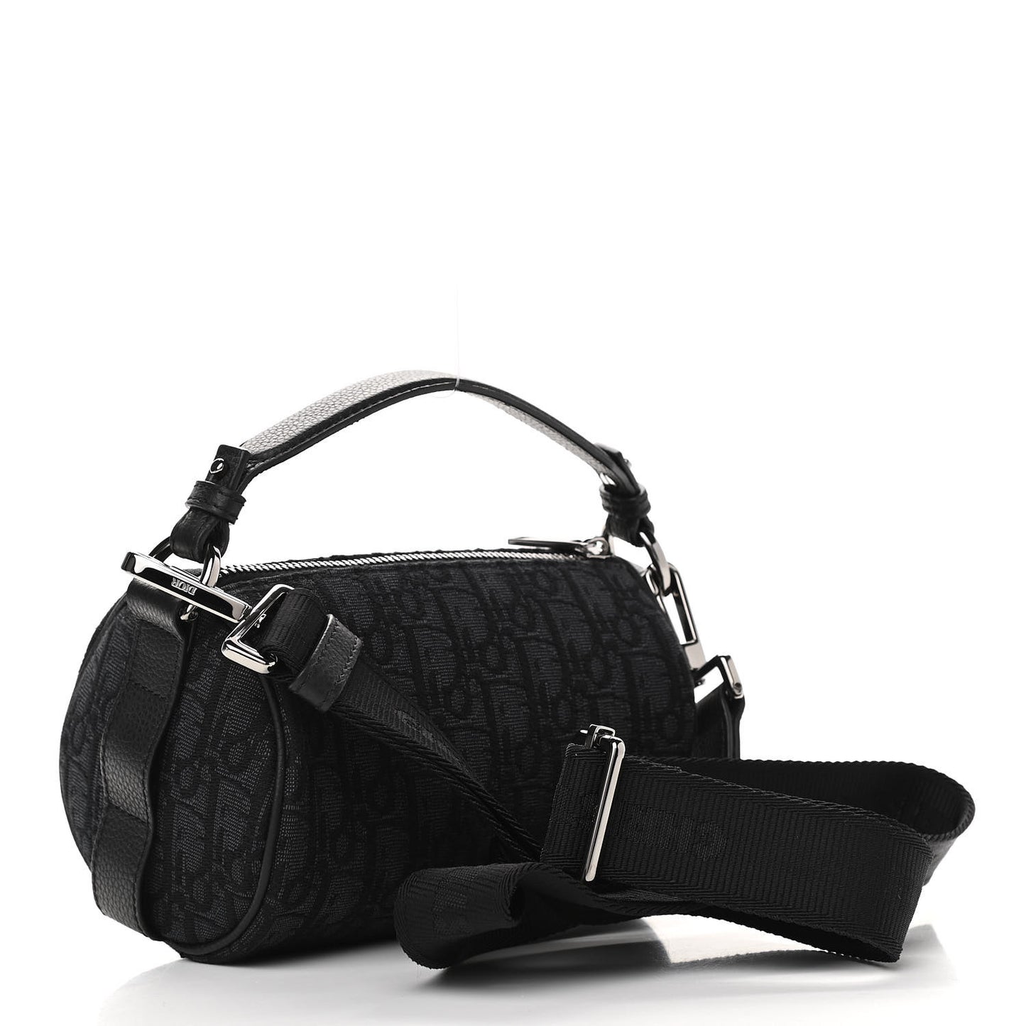 Oblique Mini Roller Messenger Bag Black