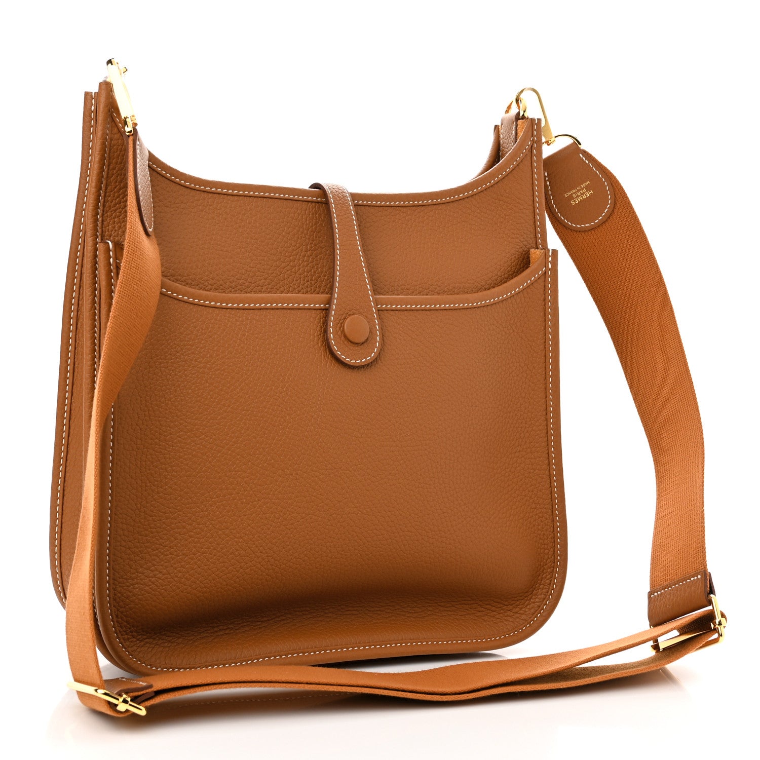 Hermes Taurillon Clemence Evelyne III PM Gold 3 of 11
