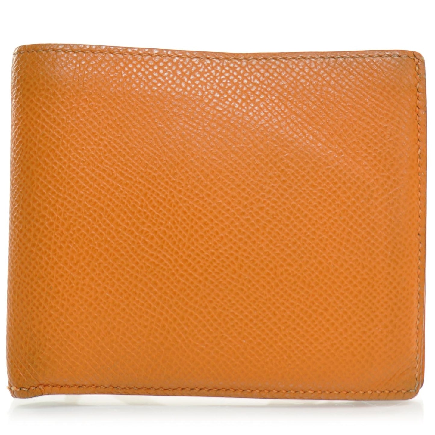 Mens Epsom Billfold Wallet Orange