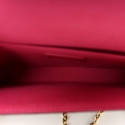 Louis Vuitton Monogram 2021 Christmas Animation Hollywood Pochette Felicie Chain Wallet Fuchsia 6 of 10