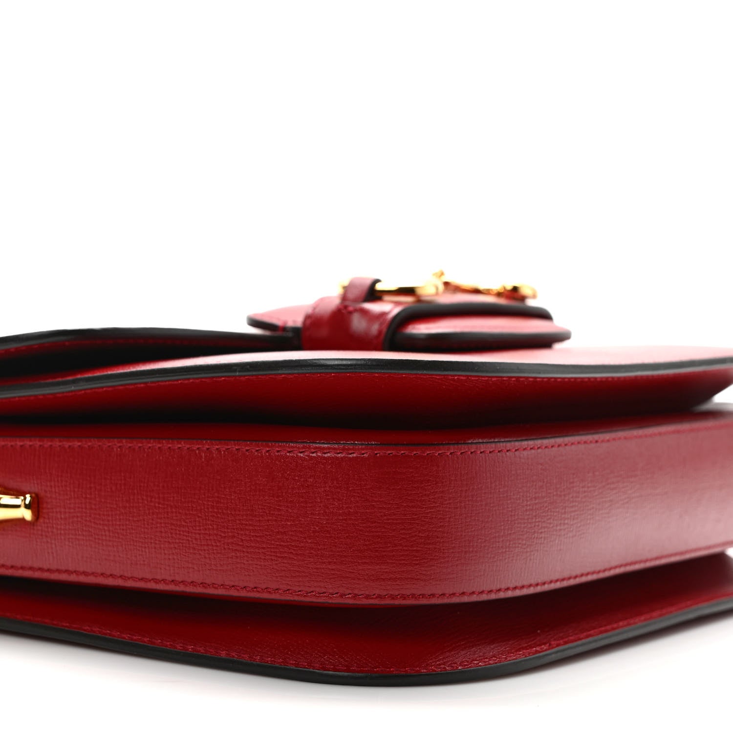 Gucci Azalea Calfskin Horsebit 1955 Shoulder Bag New Cherry Red 8 of 10