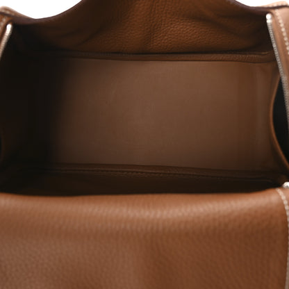 Hermes Taurillon Clemence Lindy 26 Gold 9 of 21