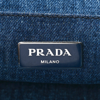 Prada Canapa Denim Crystal Studded Tote Avio 5 of 8