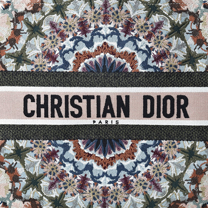 Christian Dior Canvas Embroidered KaleiDioroscopic Book Tote Multicolor 8 of 12