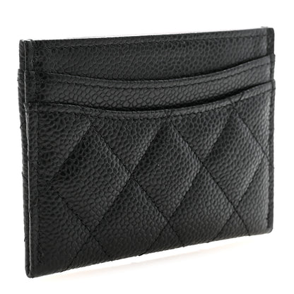Chanel Caviar Quilted Card Holder Black 3 of 9