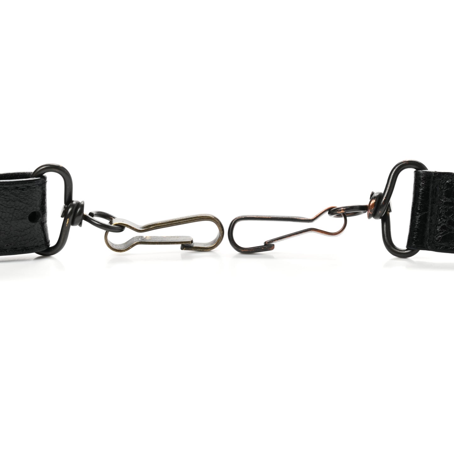 Agneau Classic Hardware Logo Shoulder Strap Black