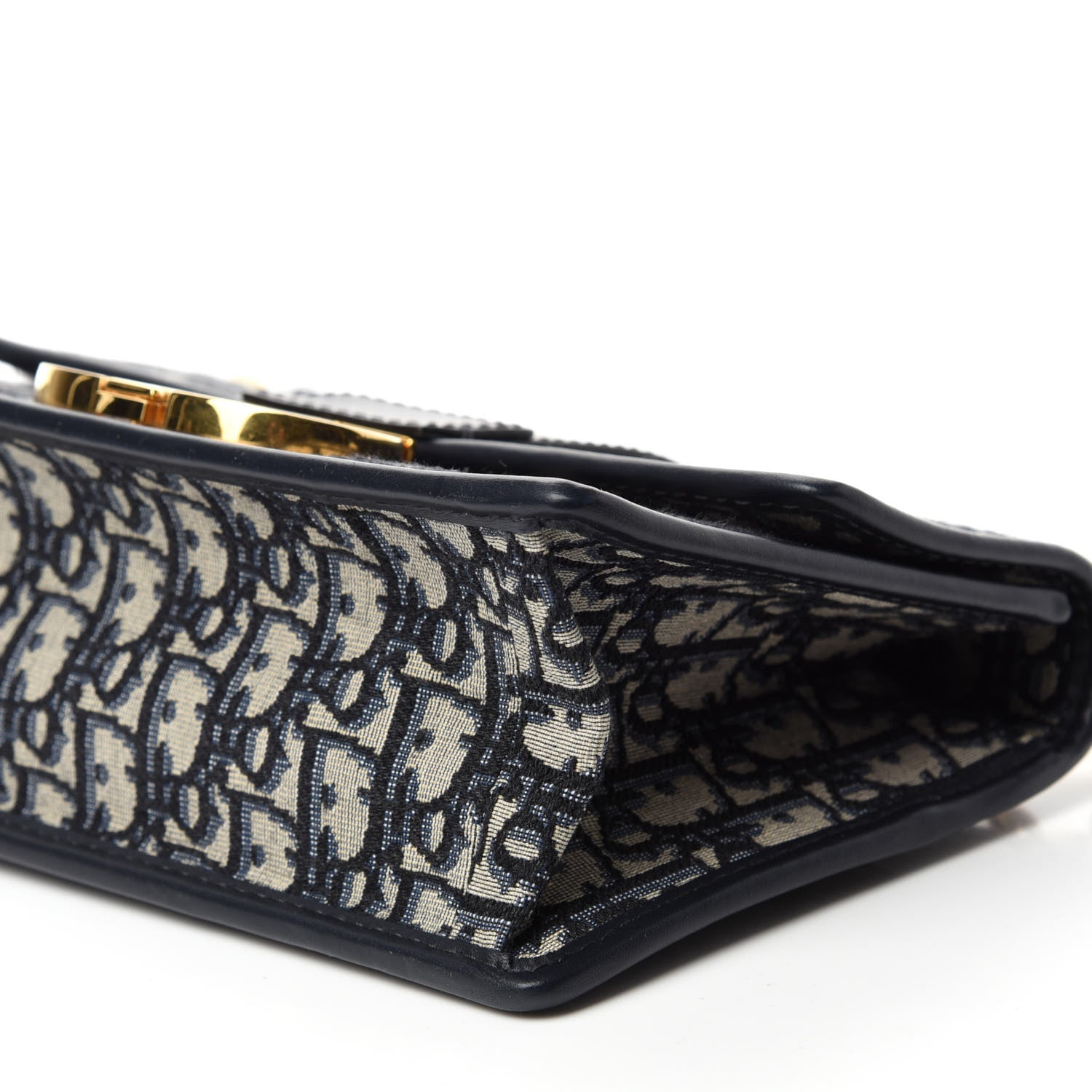 Christian Dior Oblique 30 Montaigne Chain Flap Bag Blue 8 of 11