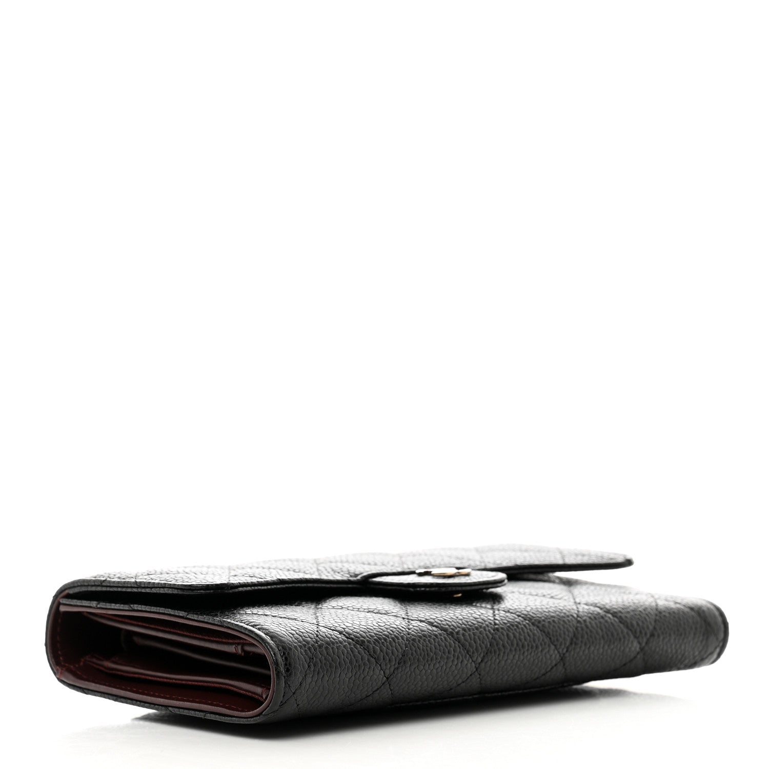 Chanel Caviar Quilted Large Flap Wallet Black 4 of 10