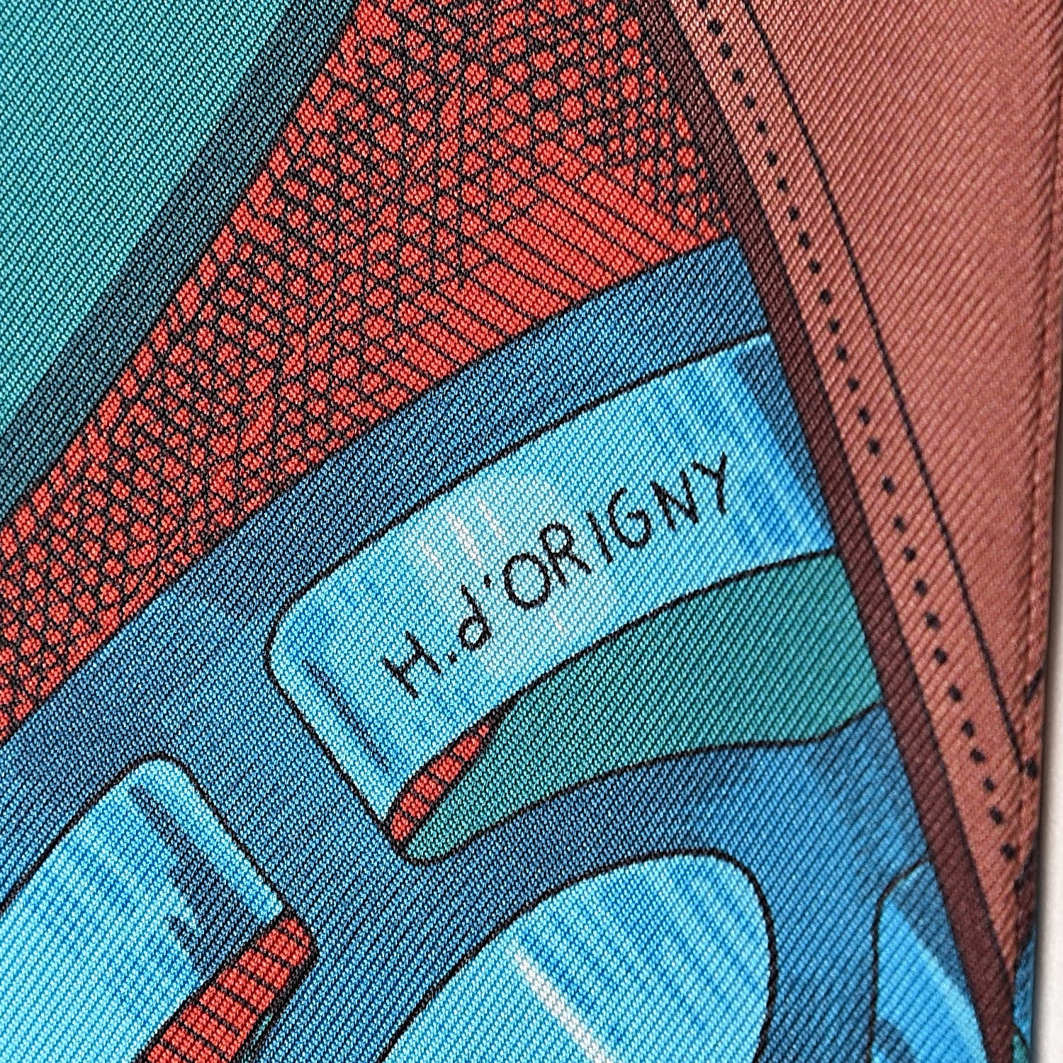 Hermes Silk Cavalcadour Maxi Twilly Canard Fuchsia Brique 6 of 7