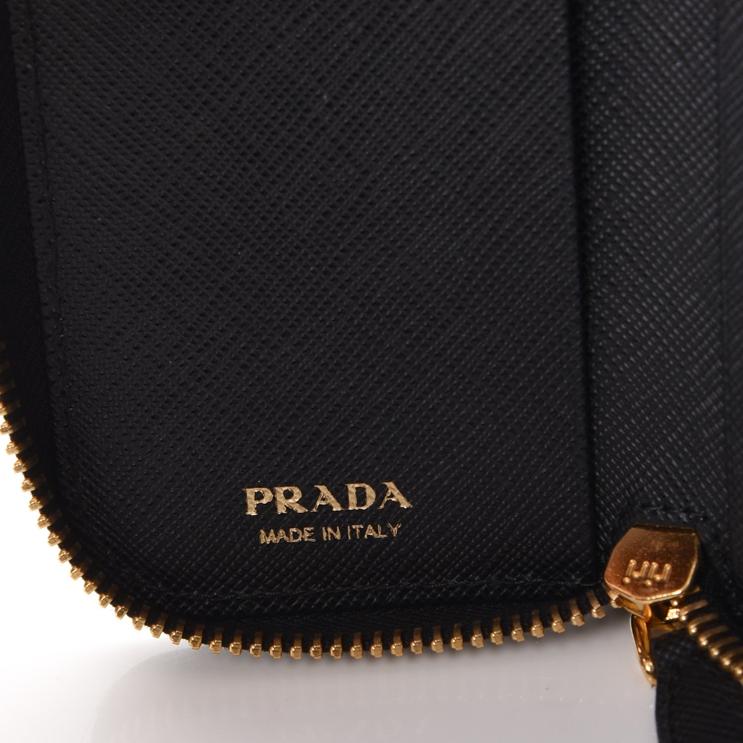 Prada Saffiano Metal Zip Around 6 Key Holder Nero Black 6 of 7