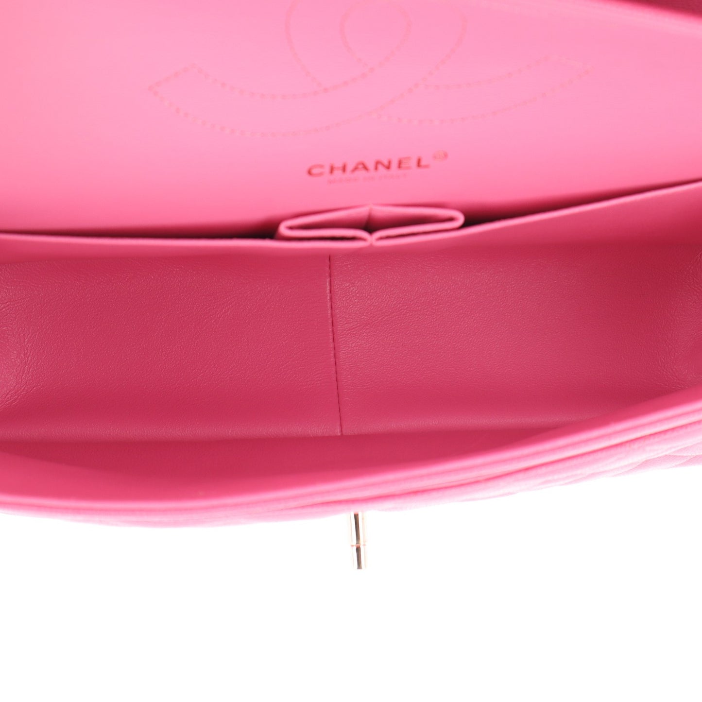 Caviar Quilted Jumbo Double Flap Pink