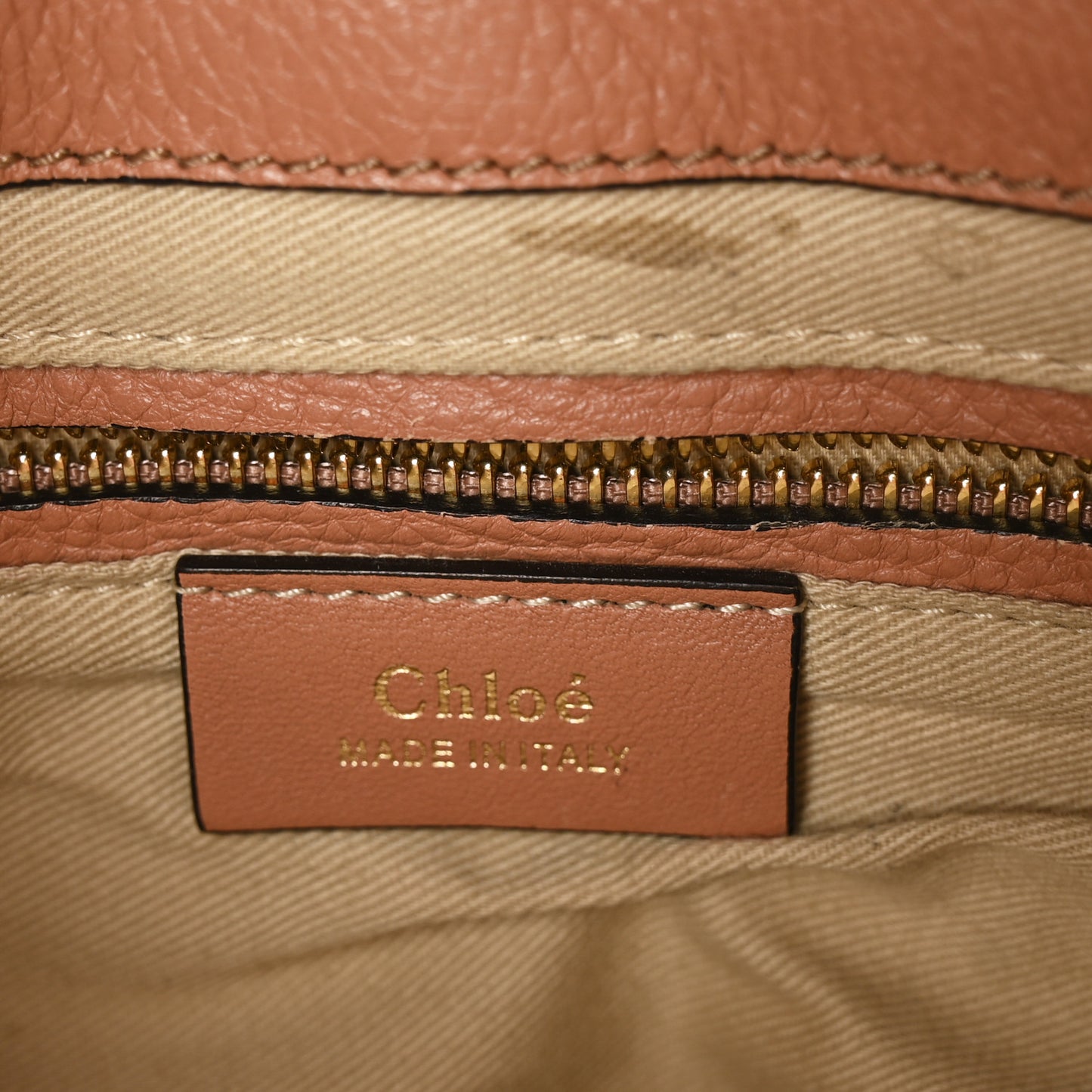Suede Calfskin Small Faye Backpack Nougat