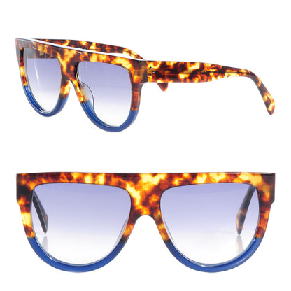Celine Shadow Sunglasses 41026/S Havana Tortoise Blue 1 of 8