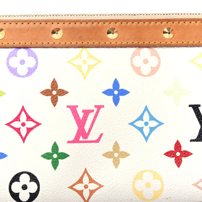 Louis Vuitton Monogram Multicolor Pochette Accessories White 11 of 12