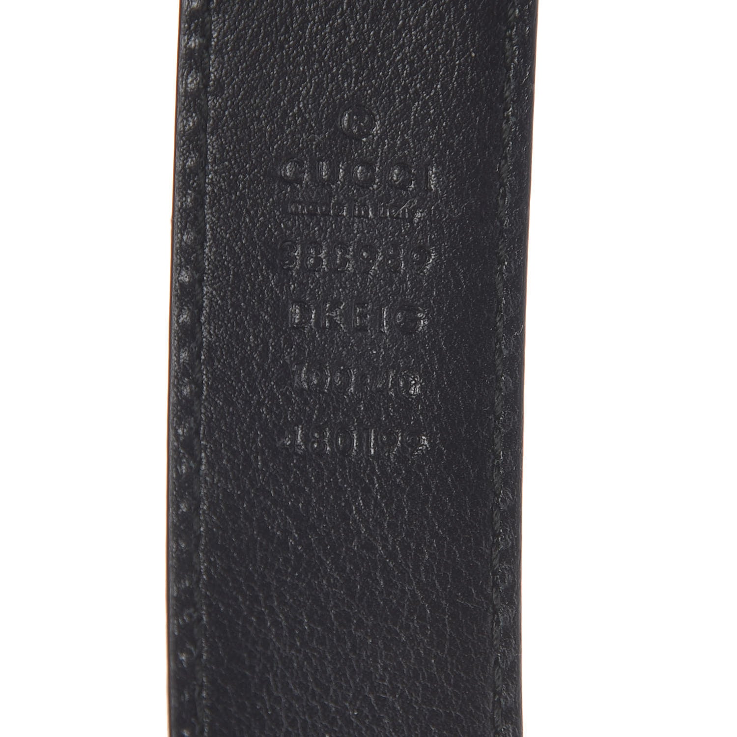 Gucci Leather Crystal Pearl Interlocking G Belt 100 40 Black 4 of 6