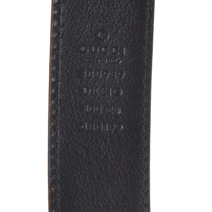 Gucci Leather Crystal Pearl Interlocking G Belt 100 40 Black 4 of 6