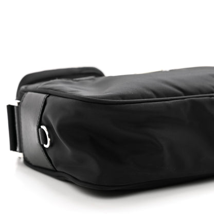 Prada Re-Nylon Vela Saffiano Double Zip Shoulder Bag Black 7 of 8