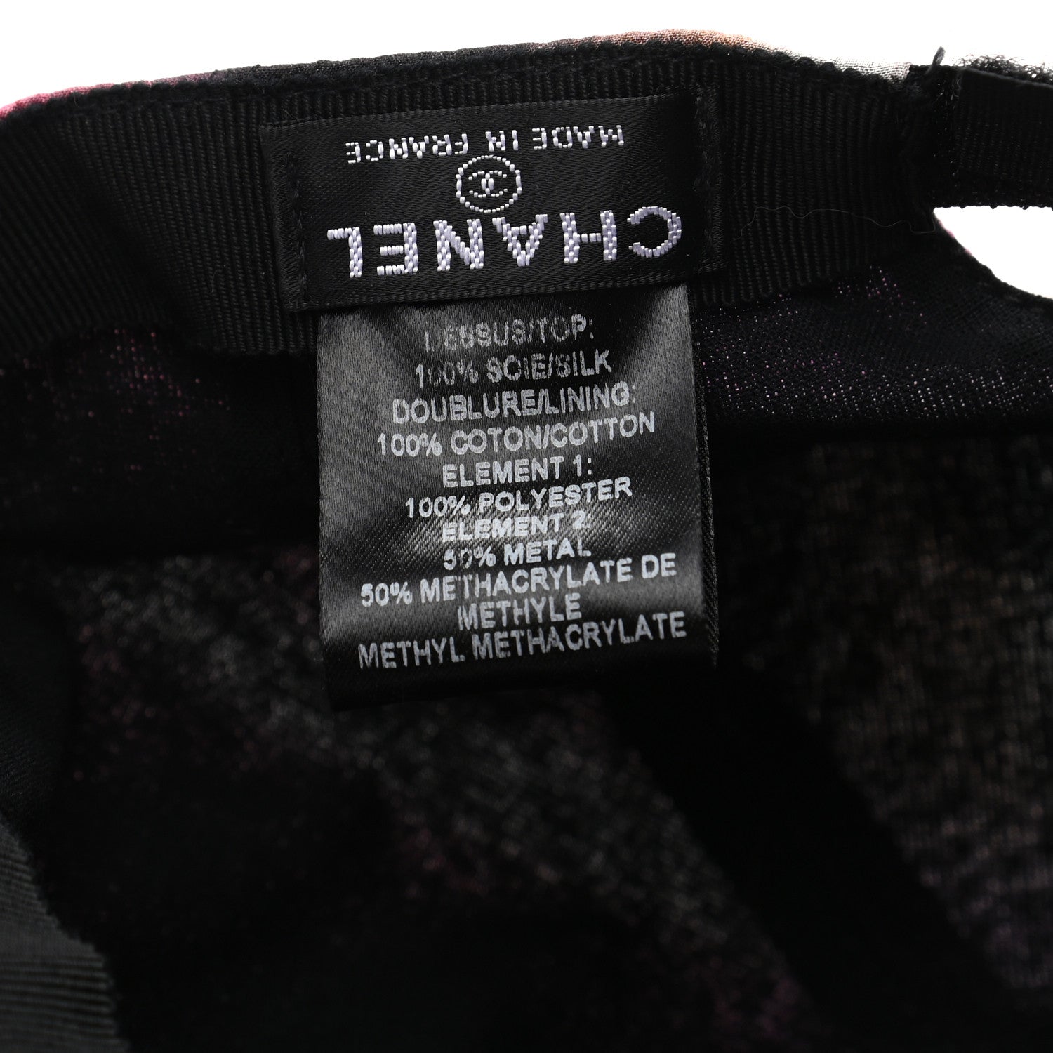 Chanel Cotton CC Cap Hat Multicolor 8 of 9