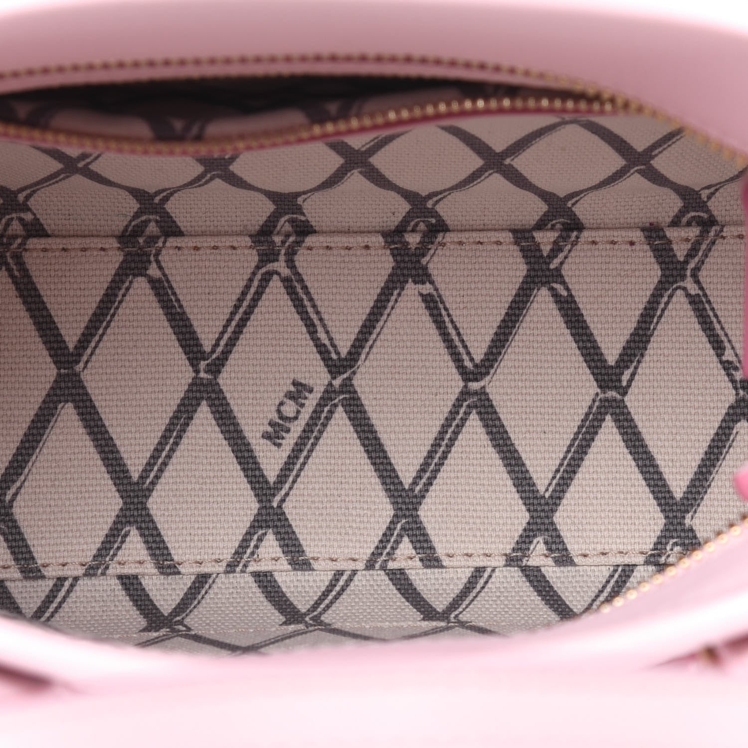MCM Visetos Mini Toni Shopper Tote Light Pink 6 of 11